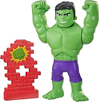 SPIDEY AND HIS AMAZING FRIENDS Marvel Hulk Aplastante - Figura de 30 cm de Hulk - para niños a Partir de 3 años